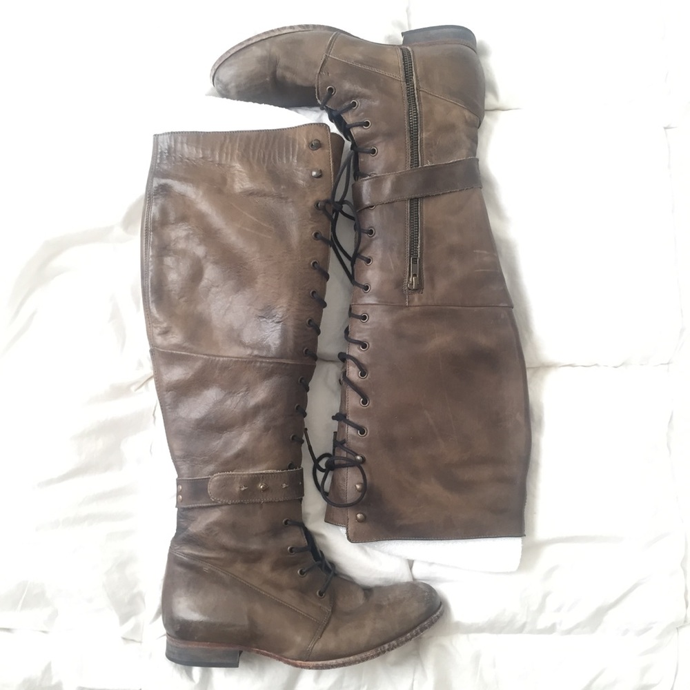 Free People Landmark lace up boot